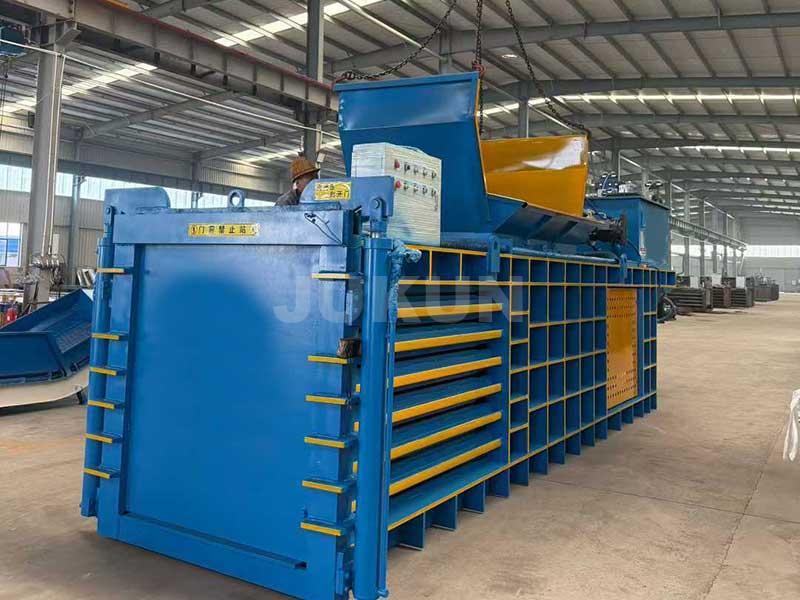 High-Volume Processing Industrial Baler Operation