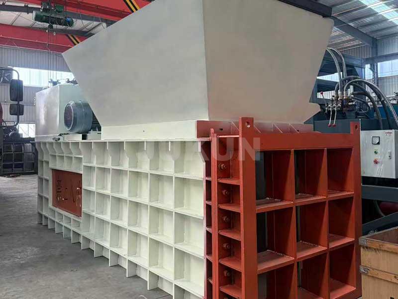 Cardboard Processing Flow Horizontal Baler Material Feed System